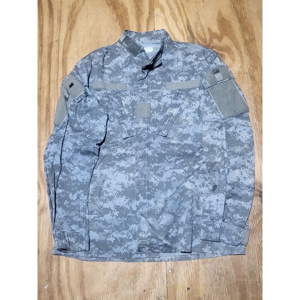 Army Military US Digital Camouflage Combat Jacket Medium Long  @H77